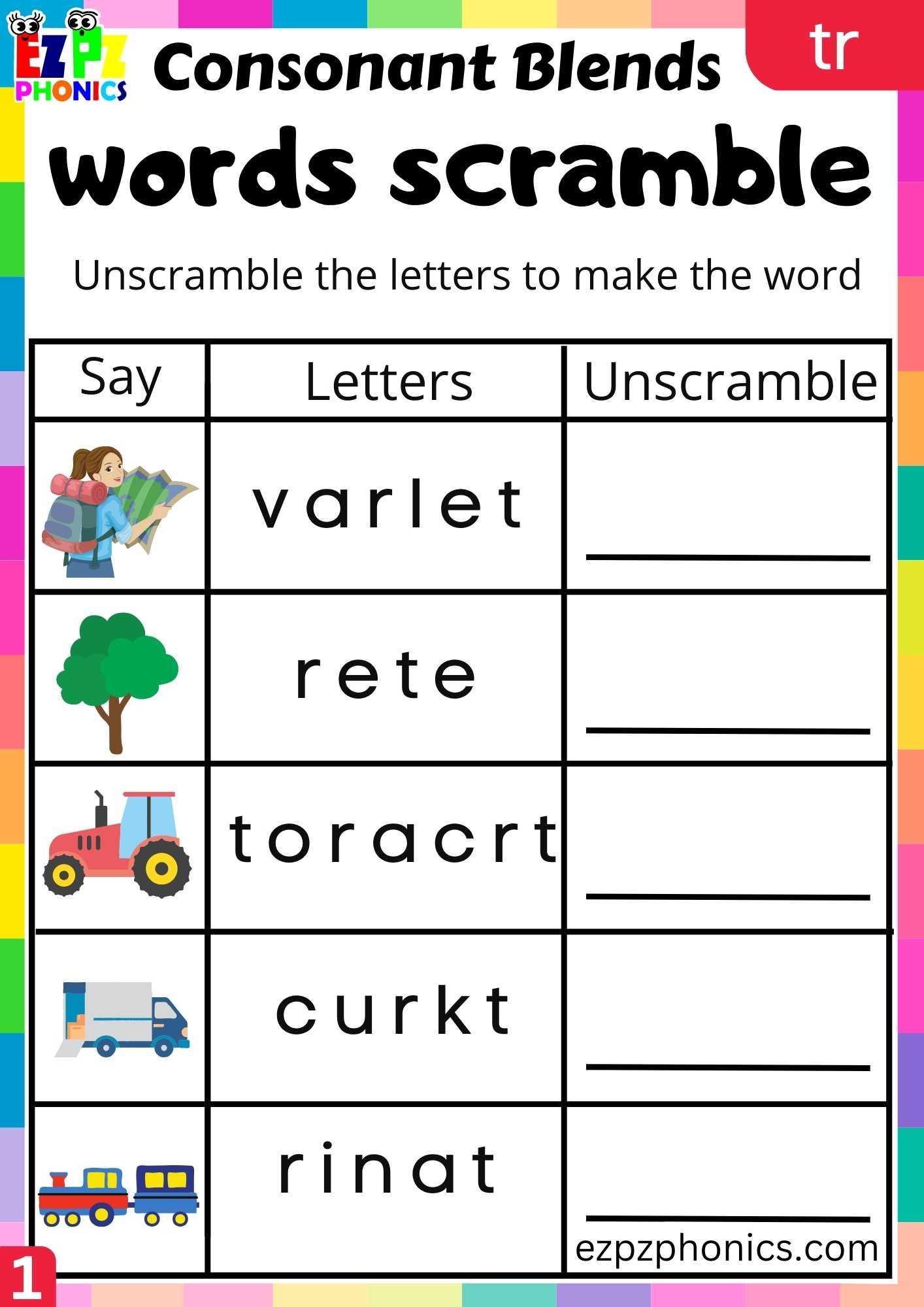 group1-tr-words-words-scramble-phonics-consonant-blends-worksheet